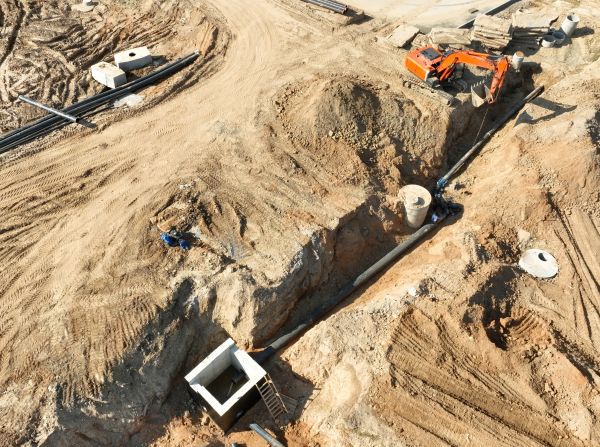 Drainage Construction in Gilbert